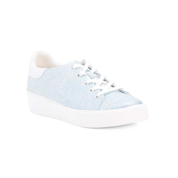 NATURALIZER PREMIUM Blue Leather Morrison Sneakers - Picture 1 of 2